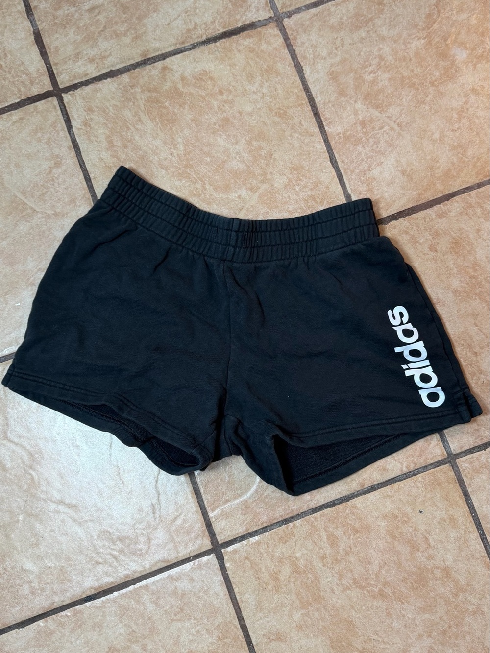 adidas Black Women's Athletic Shorts with Side Logo